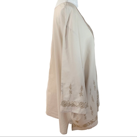 Catherine’s Khaki Gathered Front Light Tunic- 4X - Picture 5 of 8